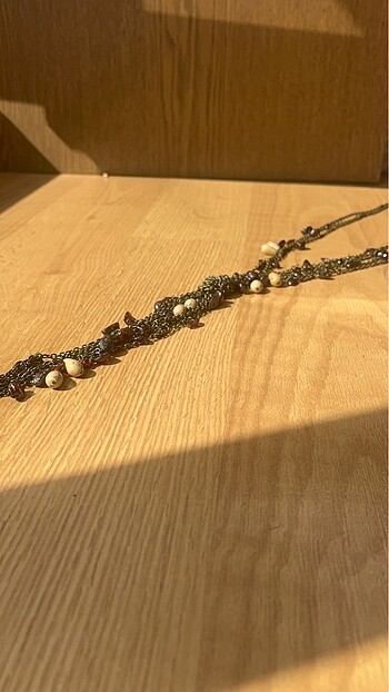 Beden çeşitli Renk Massimo Dutti zincir ve boncuk desenli kolye