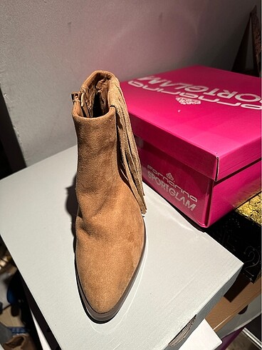 36 Beden camel Renk Saçaklı