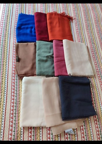 Kadın Çok Renkli Bohem Şal Seti - Görsel 5