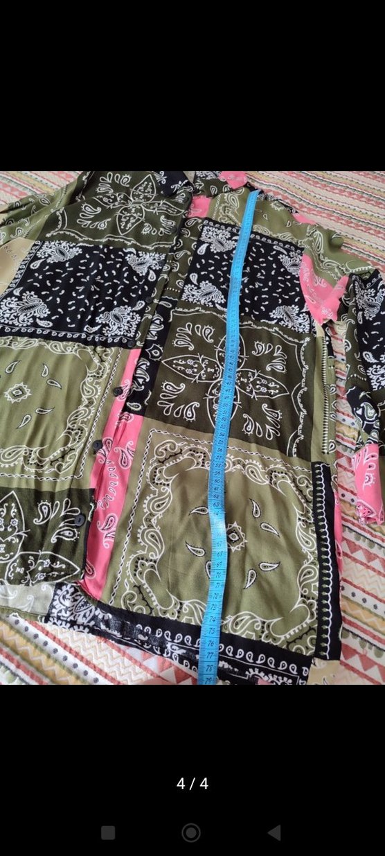 Bohem Çok Renkli Uzun Kollu Gömlek - Görsel 4