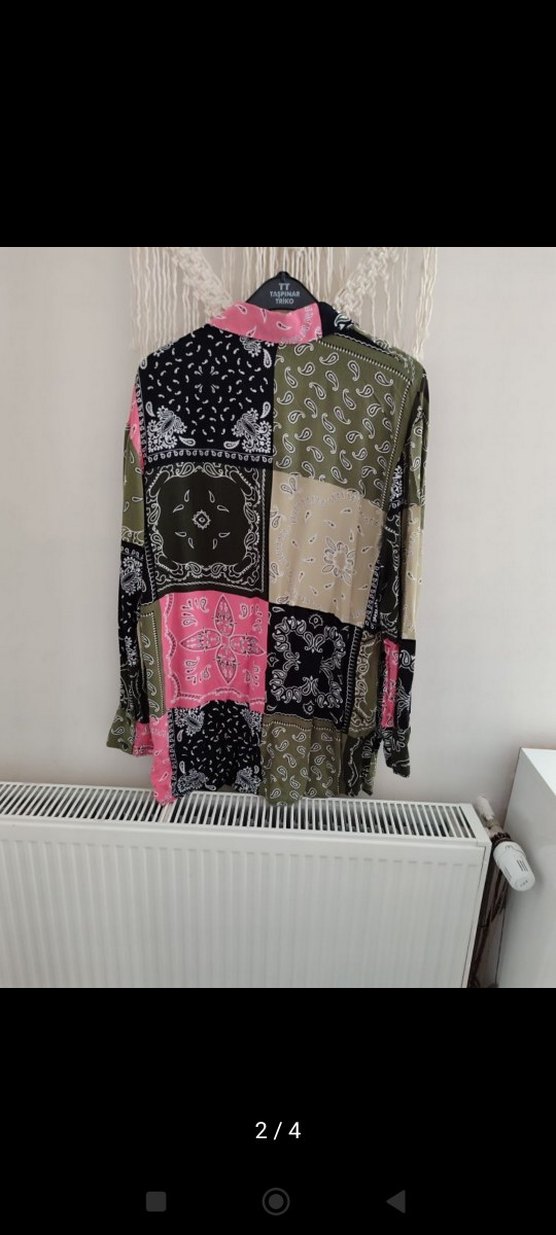 Bohem Çok Renkli Uzun Kollu Gömlek - Görsel 2