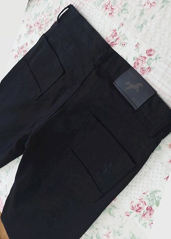 Siyah Kemerli Erkek Denim Pantolon - Görsel 11