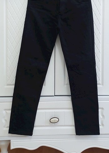 Siyah Kemerli Erkek Denim Pantolon - Görsel 12