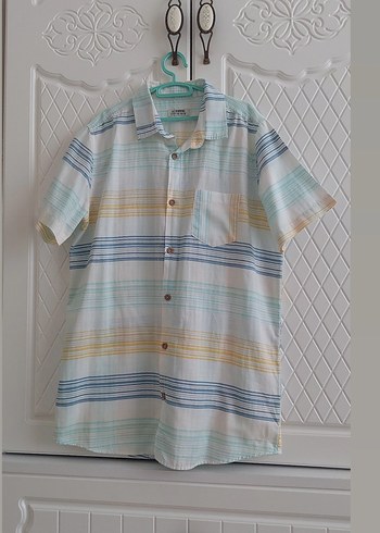 Pamuklu Çok Renkli Kısa Kollu Gömlek - Görsel 7