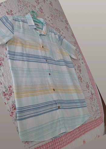 Pamuklu Çok Renkli Kısa Kollu Gömlek - Görsel 4