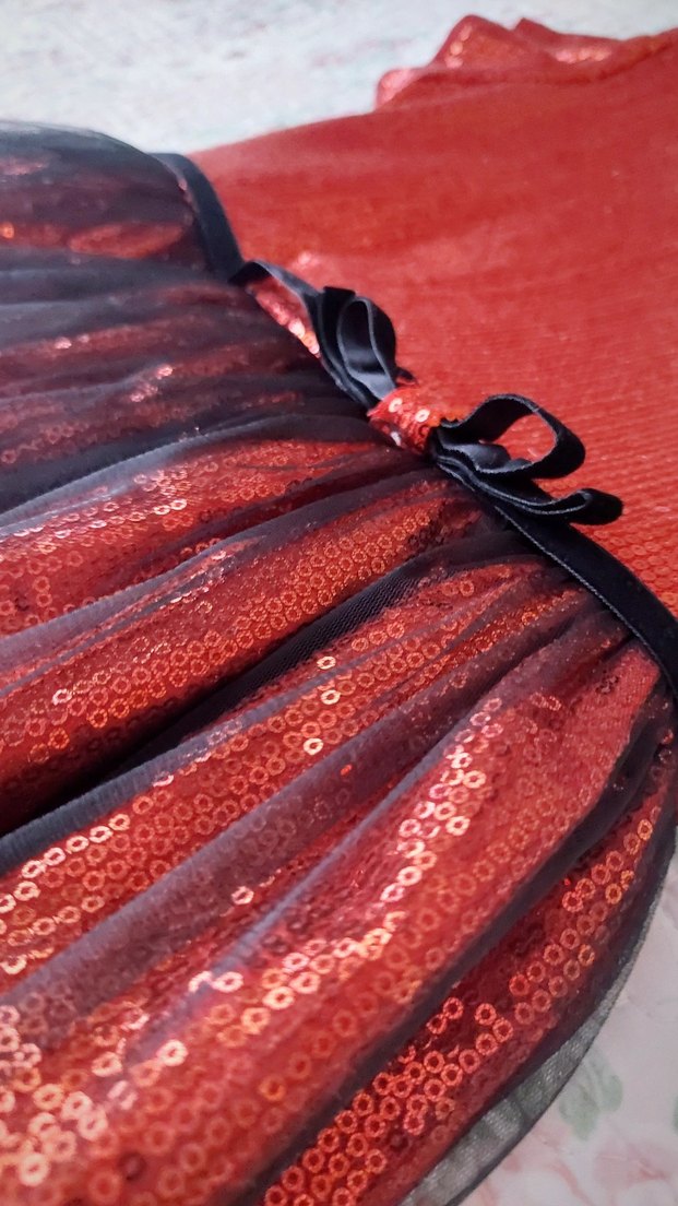 Parlak Kırmızı Kız Çocuk Abiye Elbise - Görsel 5