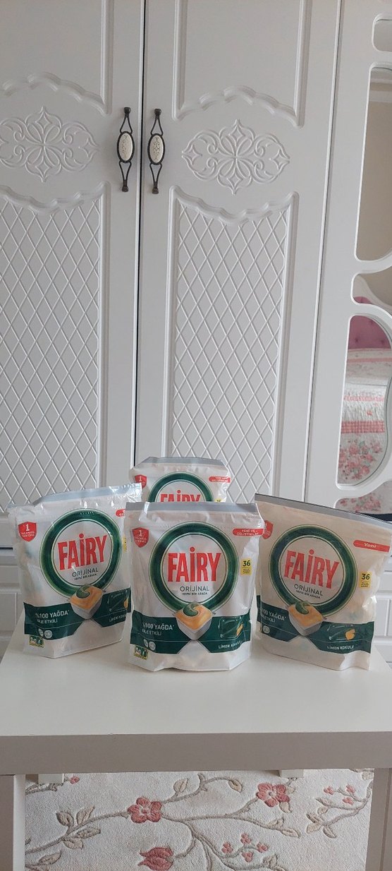 Fairy Orijinal Bulaşık Tableti, 36'lı Beyaz - Görsel 3