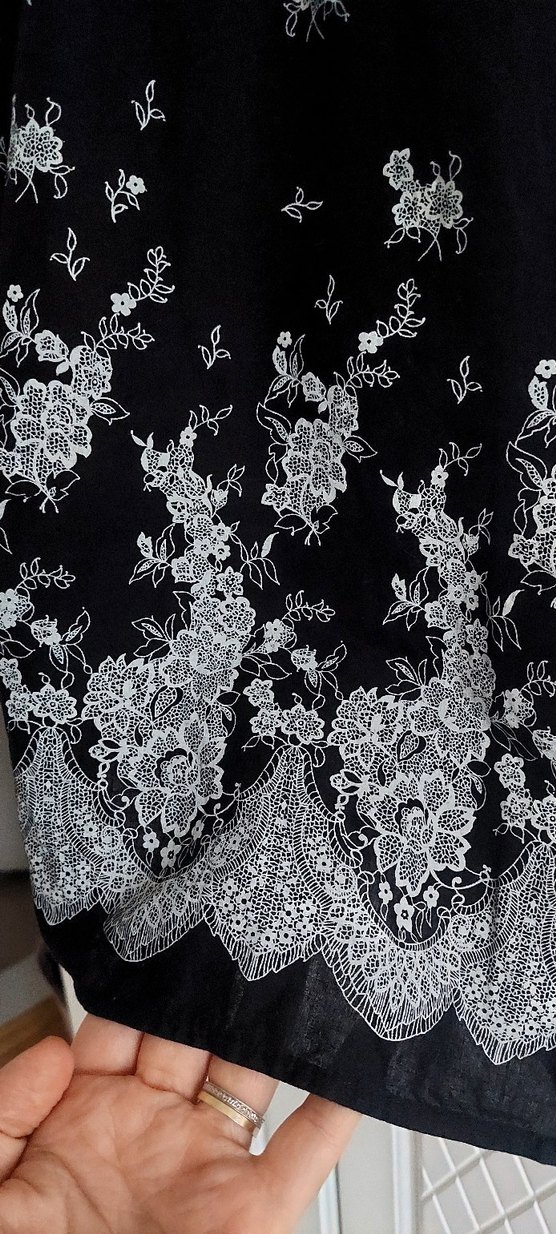Siyah Dantelli Straplez Midi Gotik Elbise - Görsel 4