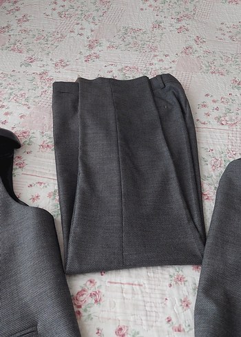 Gri Modern Klasik Erkek Ceket ve Yelek Takımı - Görsel 6