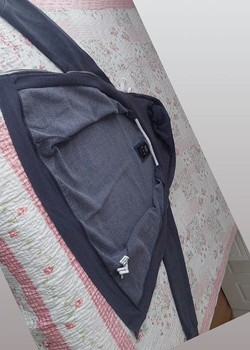 Erkek Kapüşonlu Fermuarlı Gri Sweatshirt - Görsel 6