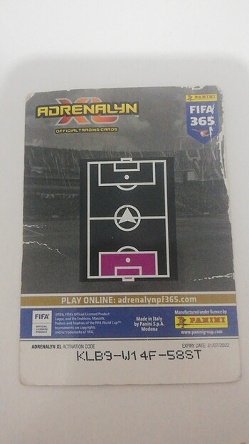  Panini Futbol Kartı