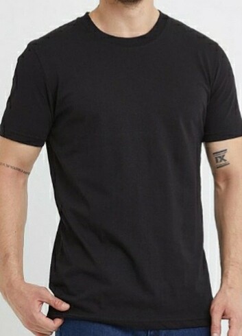 ERKEK BASIC T-SHIRT 0 PAMUK DOKUMA 