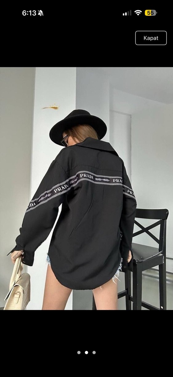prada kadın gömlek - Görsel 2