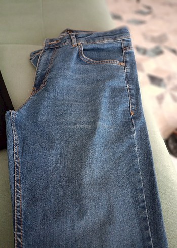 LC Waikiki erkek Mavi dar paça Kot Pantolon