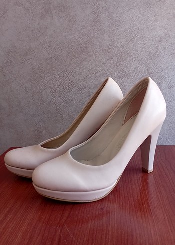 Diğer Bej Kadın Yüksek Topuklu Stiletto
