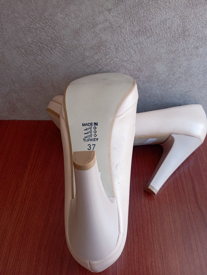 Bej Kadın Yüksek Topuklu Stiletto - Görsel 3