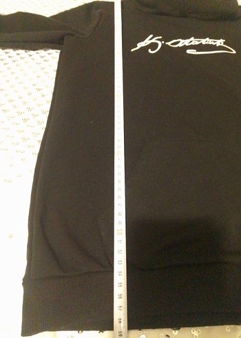 Uzun Kollu Siyah Kapüşonlu erkek çocuk Sweatshirt - Görsel 4