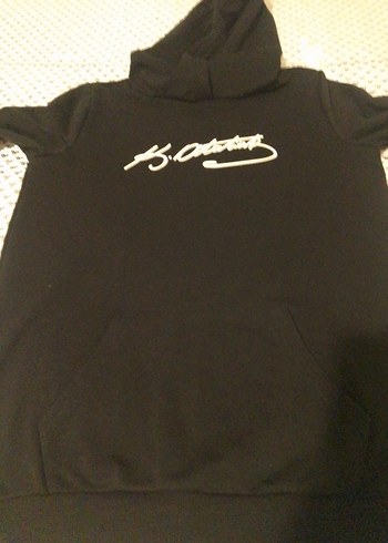 Uzun Kollu Siyah Kapüşonlu erkek çocuk Sweatshirt - Görsel 6