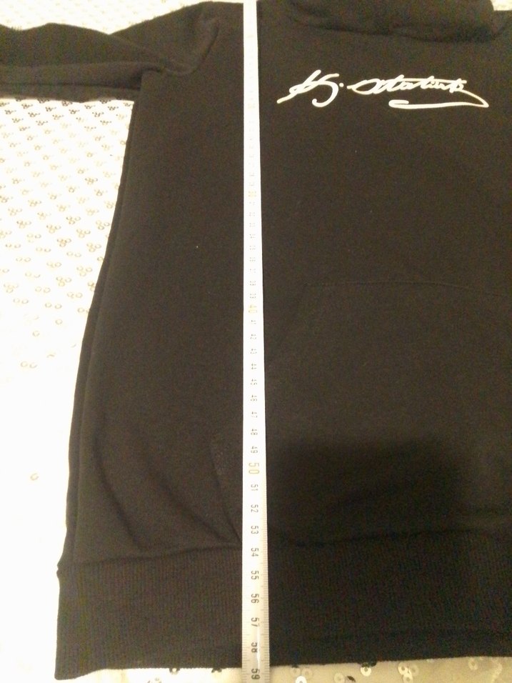 Uzun Kollu Siyah Kapüşonlu erkek çocuk Sweatshirt - Görsel 4