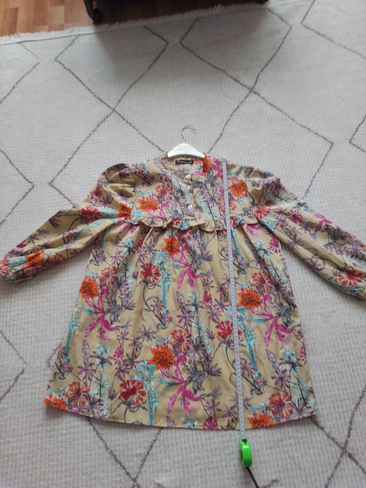 Bohem Çok Renkli Hamile Bluzu - Görsel 4