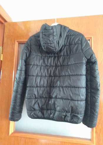 Siyah erkek Midi Kışlık Mont Fermuarlı - Görsel 2