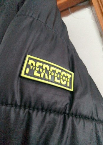 Siyah erkek Midi Kışlık Mont Fermuarlı - Görsel 6