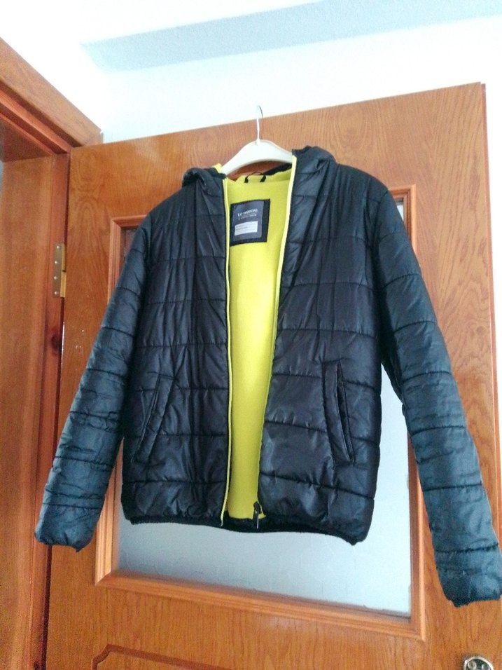 Siyah erkek Midi Kışlık Mont Fermuarlı - Görsel 5