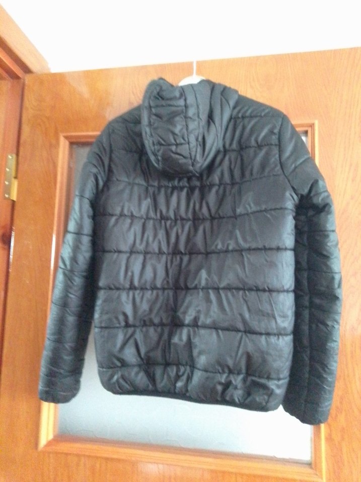 Siyah erkek Midi Kışlık Mont Fermuarlı - Görsel 2