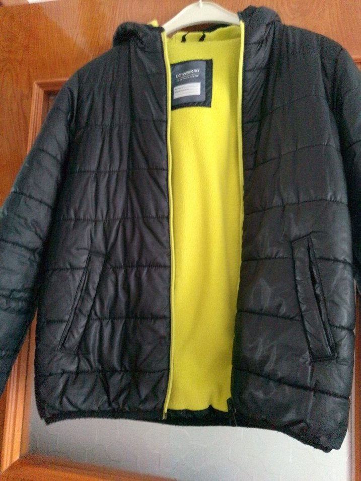 Siyah erkek Midi Kışlık Mont Fermuarlı - Görsel 3