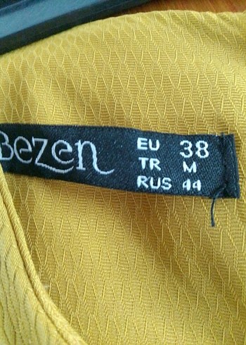 Sarı Uzun Kollu Salaş Kadın Elbise - Görsel 2