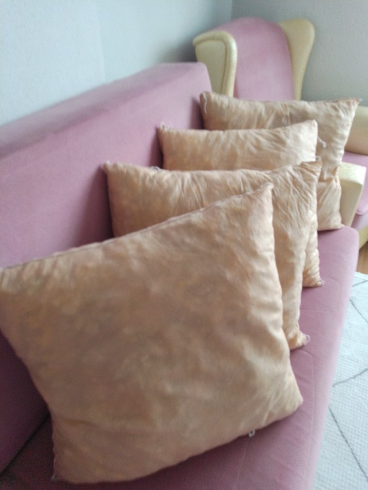 Pastel Bej Düz Yastık 4 adet - Görsel 5