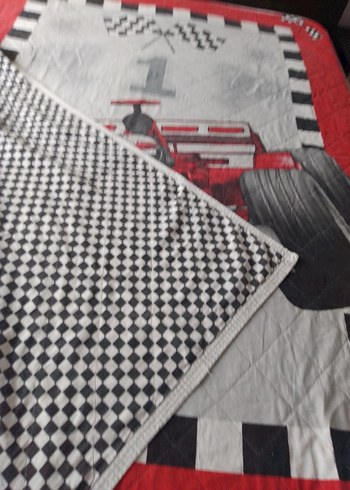 Kırmızı Formula 1 Desenli Çocuk pikesi - Görsel 5