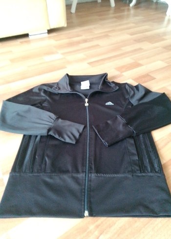 Siyah Fermuarlı Kadın Spor Ceket - Görsel 2