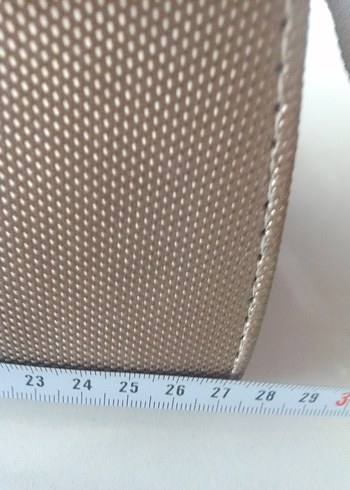 Bej Zincir Detaylı Deri Kadın Çanta - Görsel 6