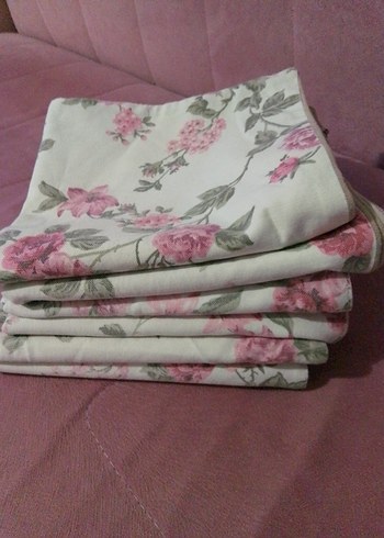 Pastel Pembe Çiçek Desenli Dekoratif Yastık Kılıfı - Görsel 15