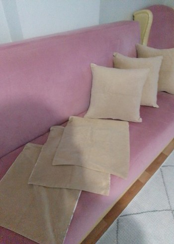 Pastel Pembe Çiçek Desenli Dekoratif Yastık Kılıfı - Görsel 7