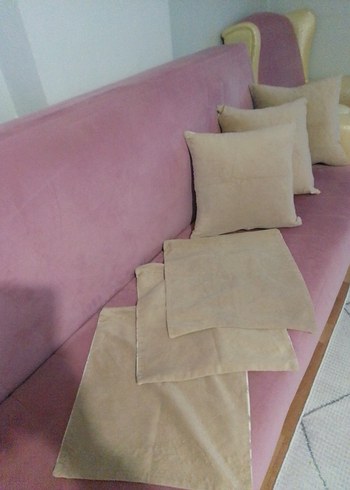 Pastel Pembe Çiçek Desenli Dekoratif Yastık Kılıfı - Görsel 6