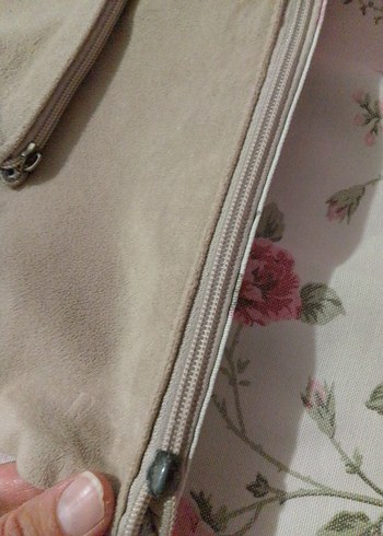 Pastel Pembe Çiçek Desenli Dekoratif Yastık Kılıfı - Görsel 9