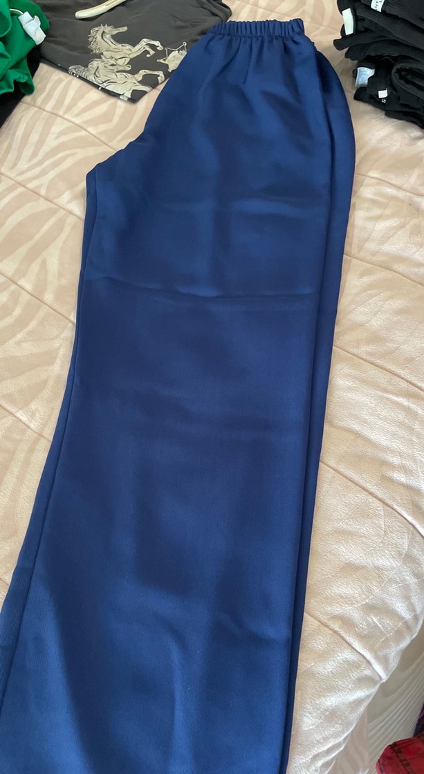 Kadın Lacivert Rahat Kesim Pantolon - Görsel 3