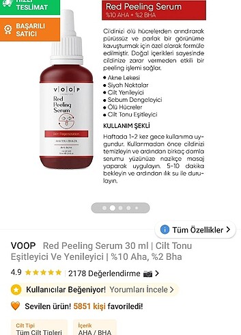 Kırmızı peeling serum - Görsel 3