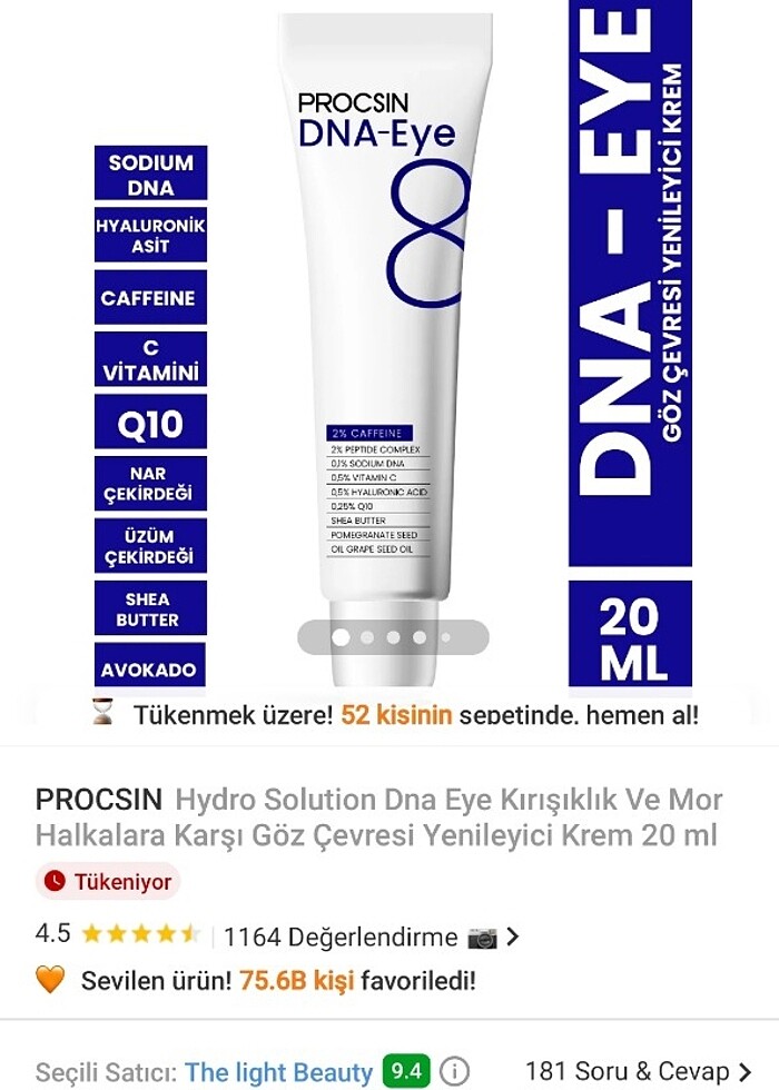 Göz çevresi kremi - Görsel 2