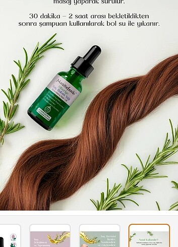 Mecitefendi biberiye saç bakım yağı - Görsel 2