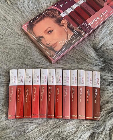 Maybelline 12 li Maybelline New York Likit Mat Ruj - SuperStay Matte Ink Li