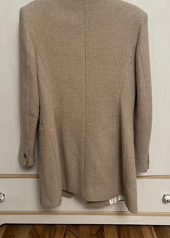 Bej Kadın Midi Ceket - Görsel 5