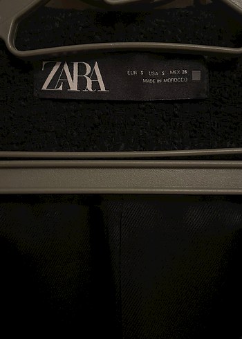 Zara Siyah Kadın Midi Blazer Ceket - Görsel 4