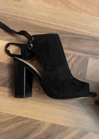 Siyah Kadın Platform Topuklu - Görsel 3