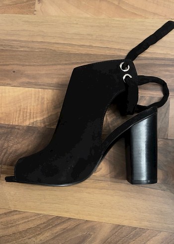 Siyah Kadın Platform Topuklu - Görsel 2