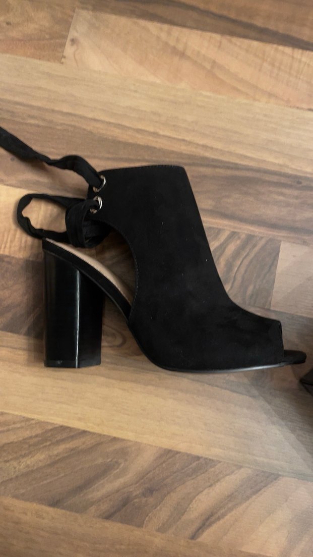 Siyah Kadın Platform Topuklu - Görsel 3