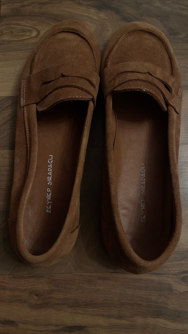 Zeynep Siradağlı Süet Bej Kadın Babet - Görsel 3