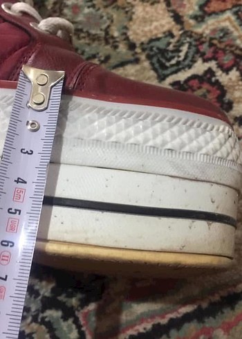 Converse Bordo Kadın Dolgu Topuklu Spor Ayakkabı